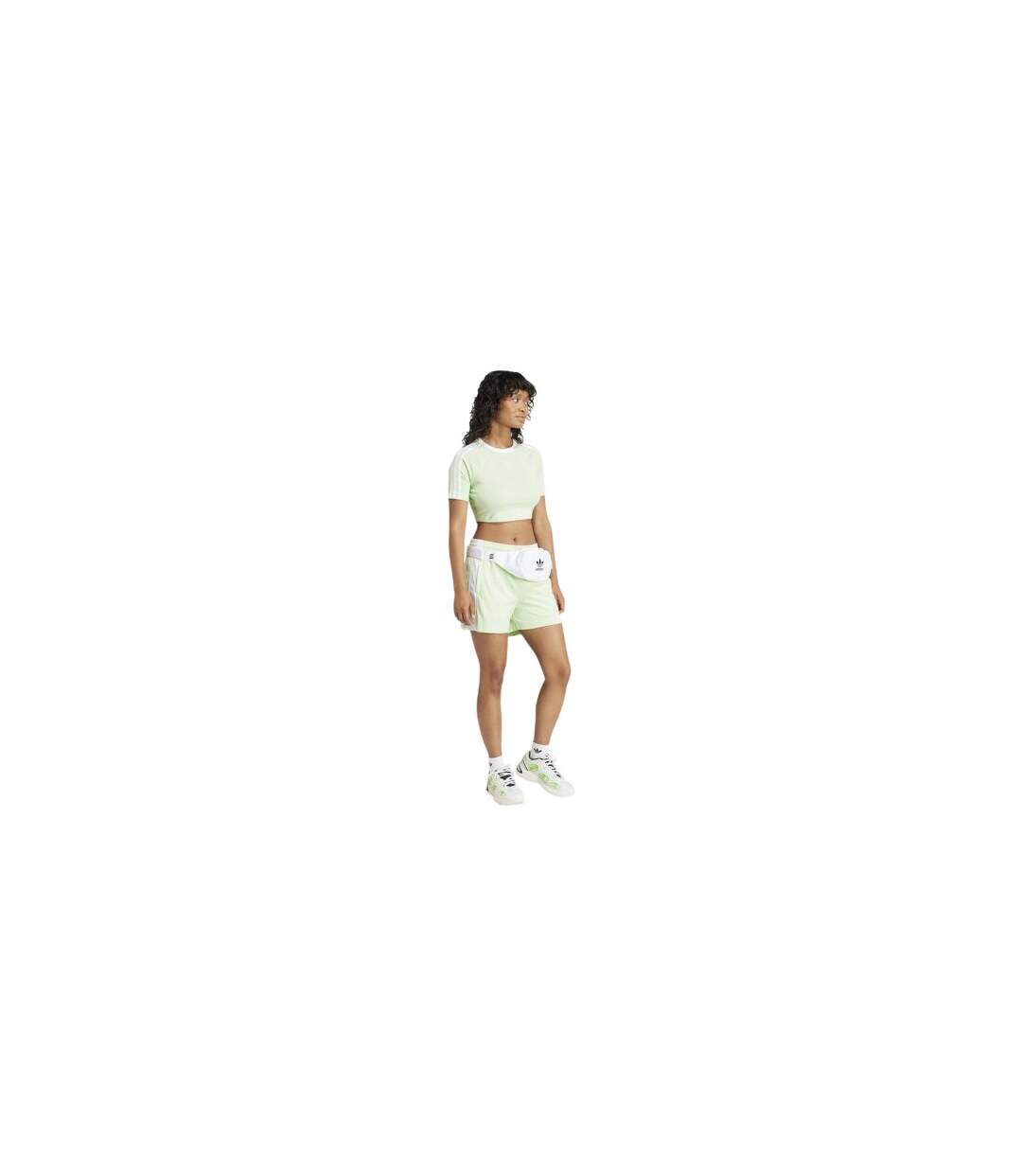 Short Motif/style Rayure Latérale Adibreak Femme Vert Adidas-1