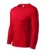 T-shirt Manches Longues Progress Homme Rouge Malfini-3