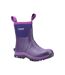 Womens/ladies Blaze Neoprene Wellington Boots Purple Cotswold-1