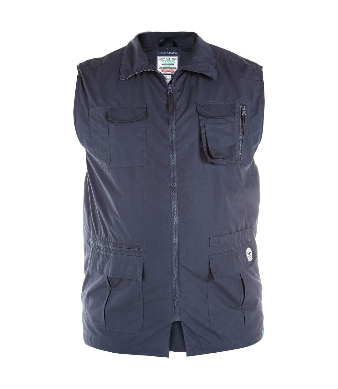 Duke Mens Enzo Kingsize Multi Pocket Hunting Vest (Navy) - UTDC200-1