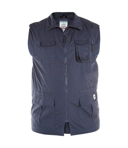 Duke Mens Enzo Kingsize Multi Pocket Hunting Vest (Navy) - UTDC200