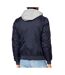 Bomber bleu homme schott bombers capuche amovible en jersey schott oregon-kak-2