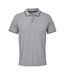 Polo Palermo Adulte Gris Chiné Bleu Marine Français SOLS-1