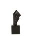 Tête de Cheval sur Socle Hollywood 44cm Noir-3
