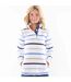 Sweat Motif/style Rayé Femme Bleu Lazy Jacks-1