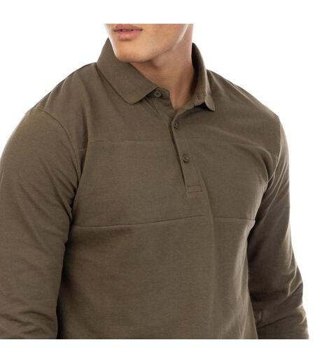 Polo Manches Longues Noaks Homme Kaki Peter Werth