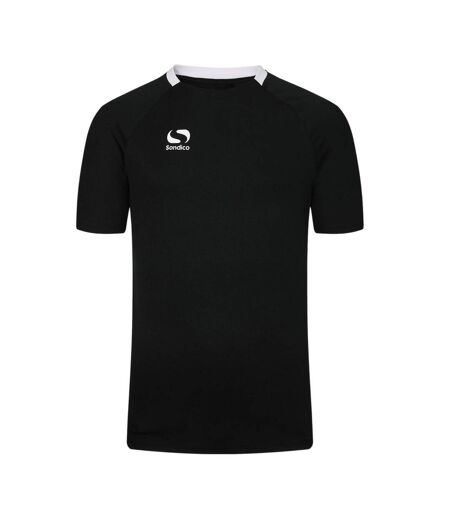 Mens Fundamental Polyester Football Top Black White Sondico