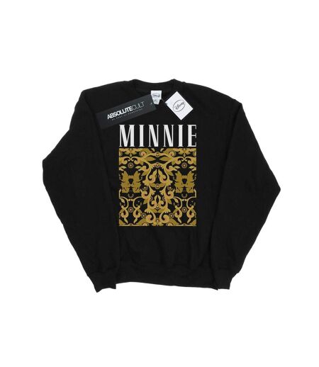Disney Sweat-shirt à motif baroque Minnie Mouse Femme/Ladies (Noir) - UTBI27441