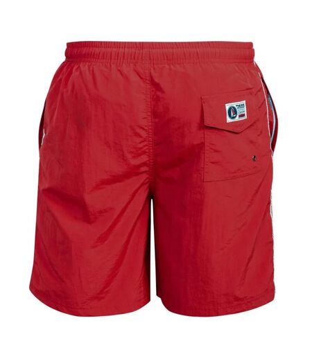 Duke Mens Yarrow D555 Full Length Swim Shorts (Red) - UTDC205