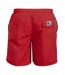 Duke Mens Yarrow D555 Full Length Swim Shorts (Red) - UTDC205-2