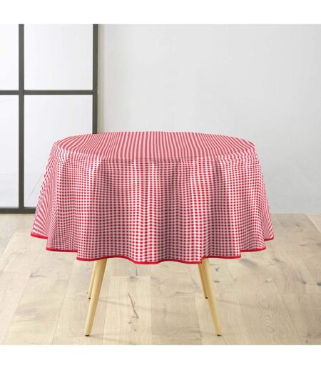 Nappe Ronde Mini Vichy 160cm Rouge