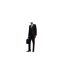 Mens Virgin Wool Trousers Black Boss-1