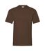 Fruit Of The Loom Mens Valueweight Short Sleeve T-Shirt (Chocolate)