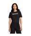 Womens/ladies Logo Crew Neck Short-sleeved T-shirt Black Timberland-4