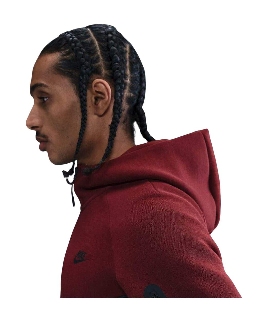 Veste À Capuche Motif/style Chevron Tech Homme Bordeaux Nike-4