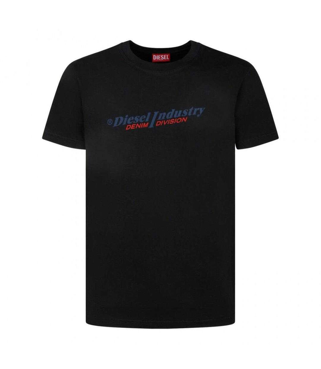 Unisex Adult Industry Denim Division Logo T-shirt Black Diesel-2