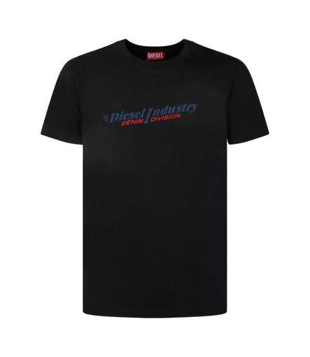 Unisex Adult Industry Denim Division Logo T-shirt Black Diesel