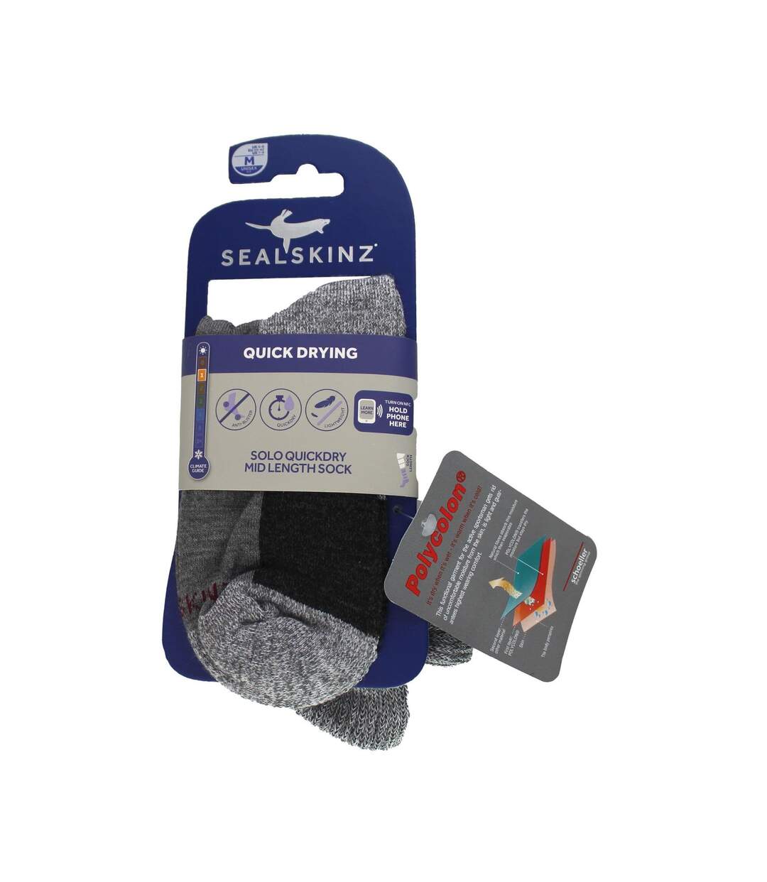 Quick-Dry Mid Socks for Men - 1 Pack Solo Ankle Socks-2