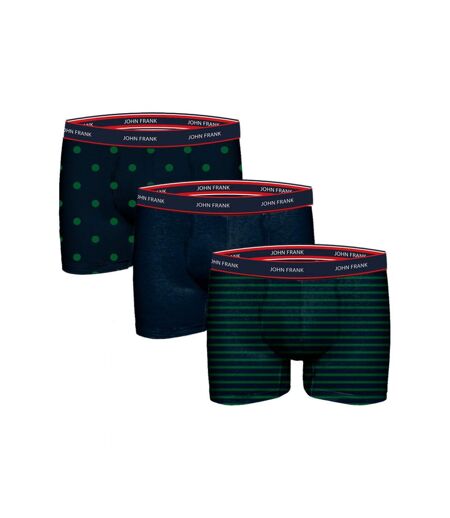 Boxer Homme JOHN FRANK Confort et Qualité en Coton Premium - Pack de 3