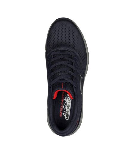 Skechers Mens Ventura Skech-Air Sneakers (Navy/Red) - UTFS10518