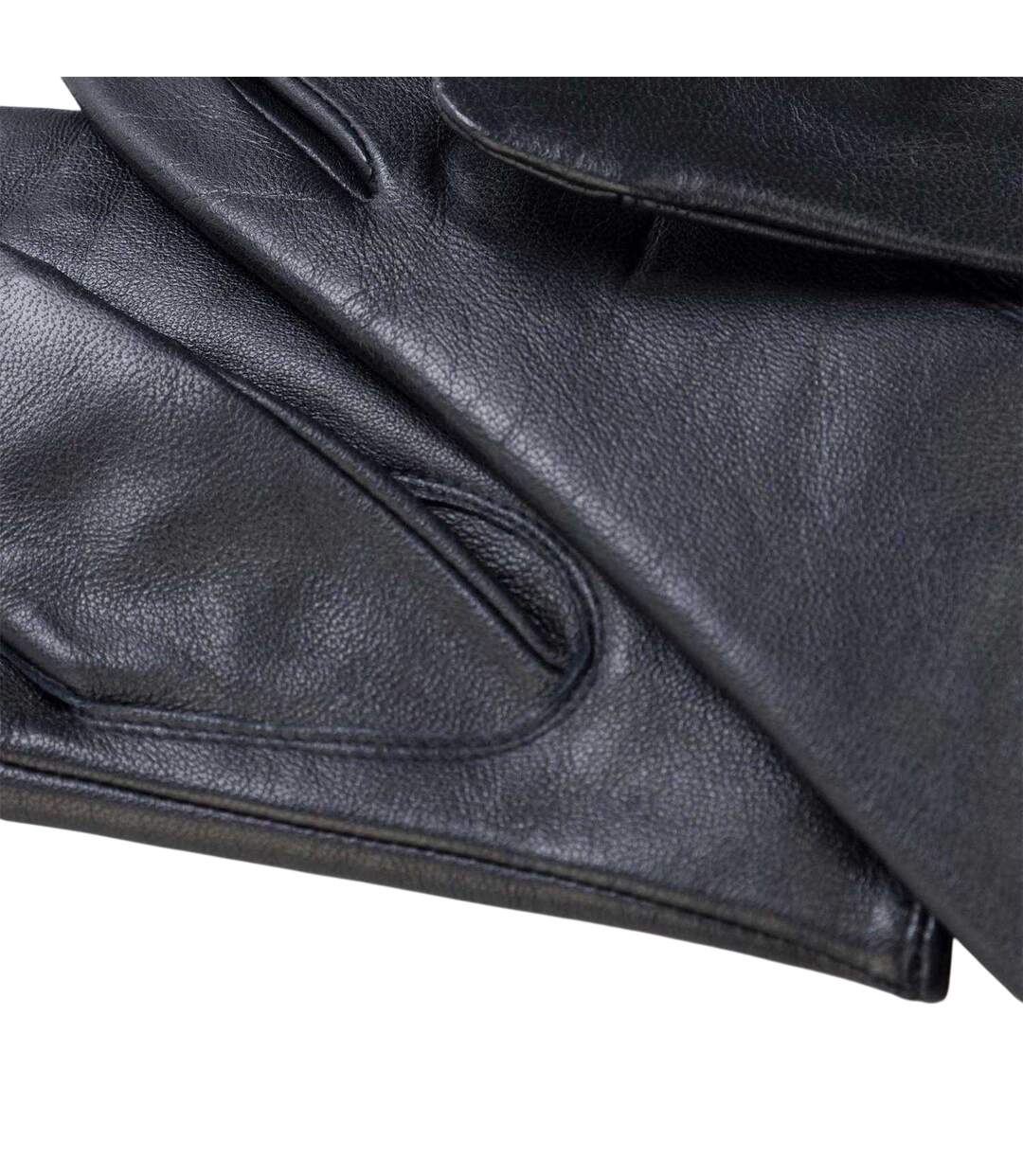 Mens Gioli Lambs Leather Gloves Dark Blue Boss-4