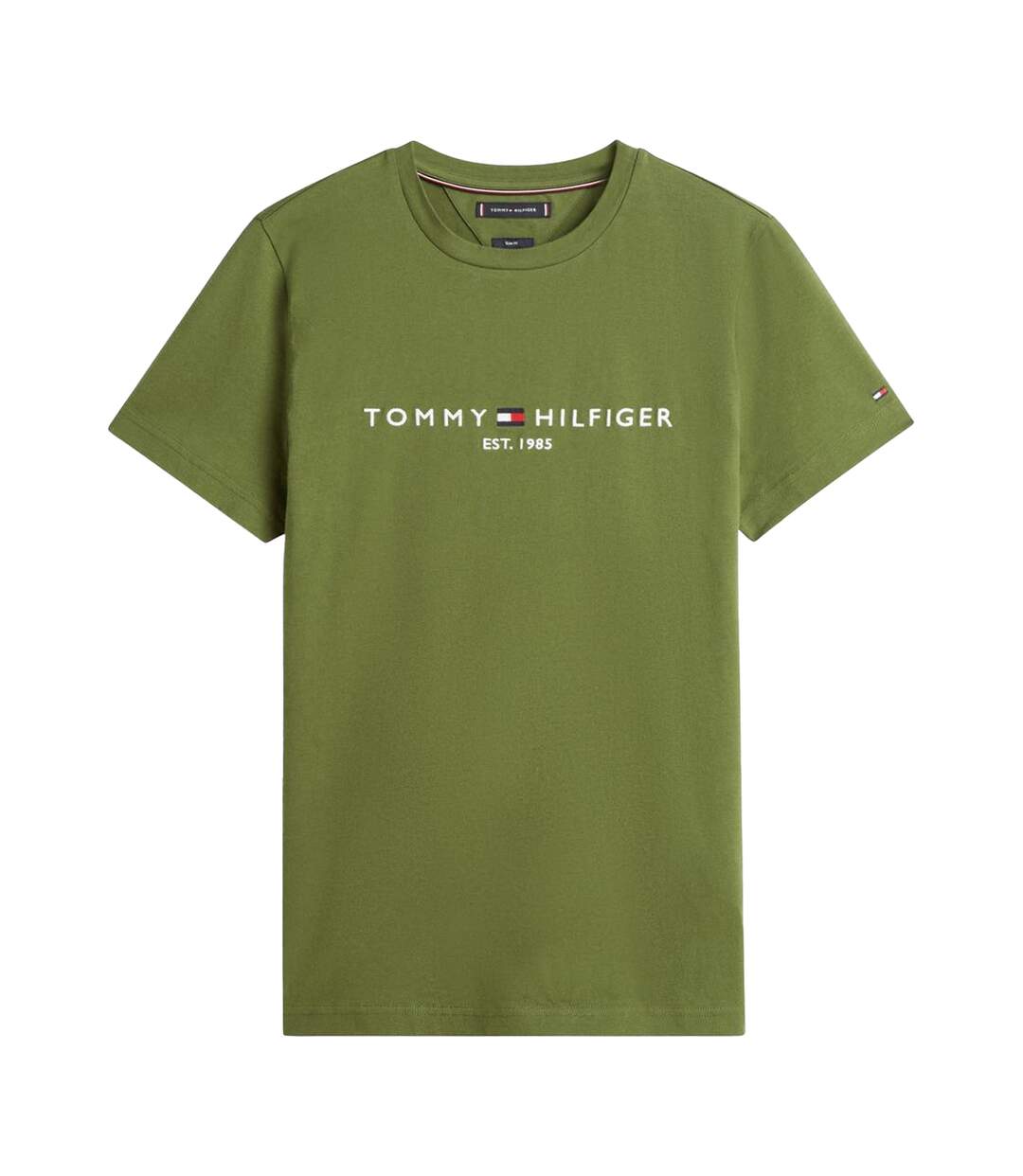 Mens Embroidered Logo Crew Neck T-shirt Mountain Pine Tommy Hilfiger-2