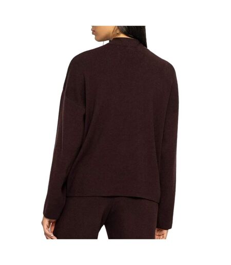 Sweat marron foncé femme soul studio knitwear