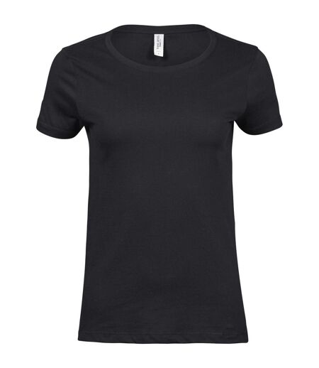 Tee Jays Womens/Ladies Luxury Cotton T-Shirt (Black) - UTPC3434