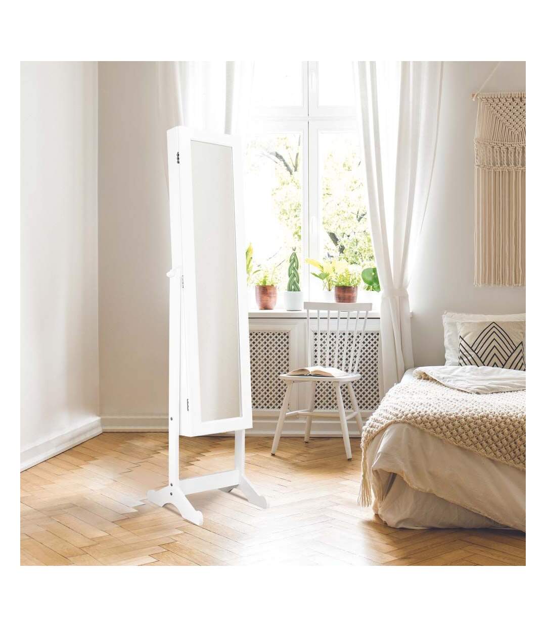 Miroir avec armoire à bijoux sur pieds Verone-2