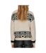 Pull beige/noir femme only victoria-2