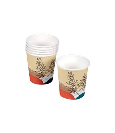 Lot de 10 Gobelets en Carton Abstract 23cl Multicolore