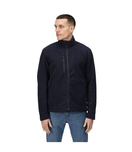 Mens honesty made recycled fleece jacket navy Regatta