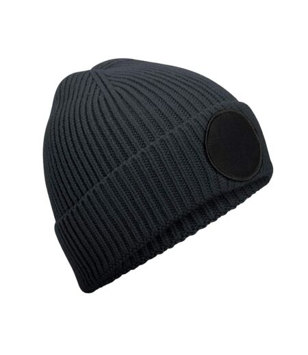 Bonnet Fashion Gris Foncé Noir Beechfield