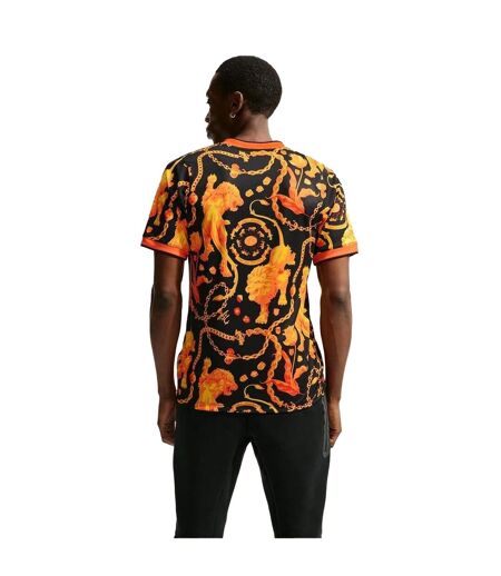 Maillot De Foot Motif/style Pays-bas Pre Match Homme Noir Blanc Nike