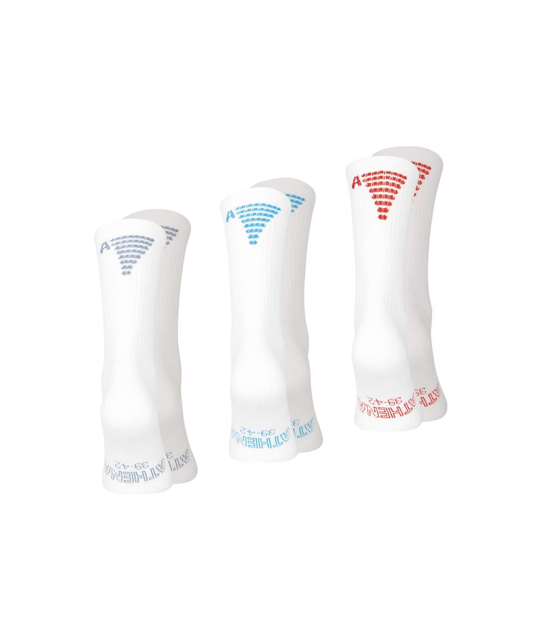 Lot de 3 mi-chaussettes homme Training Dry Athena-3