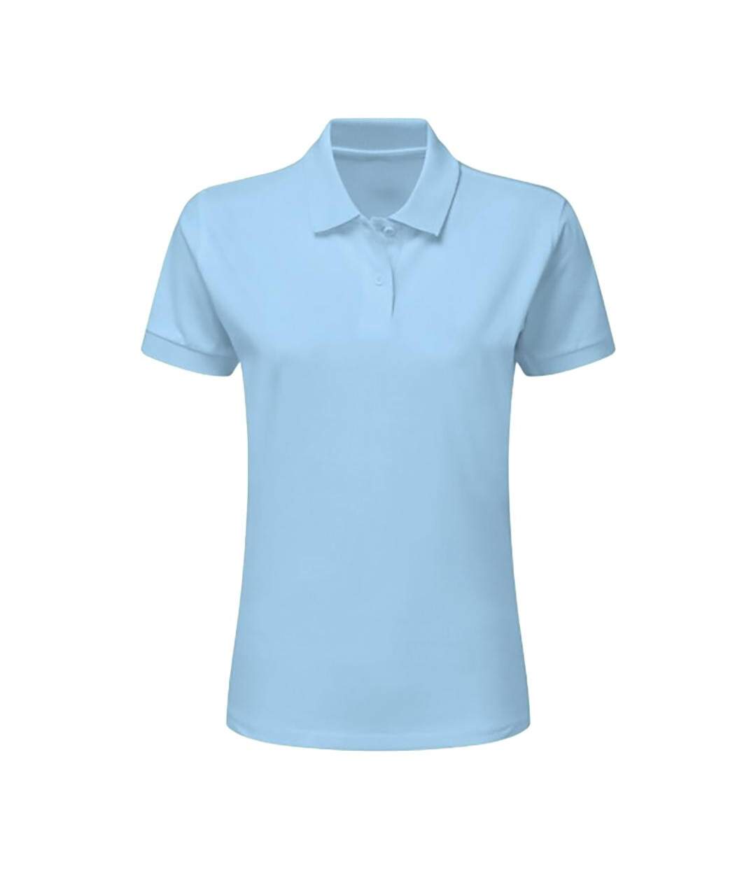 Polo À Manches Courtes  Pour Femme Bleu Ciel SG-2