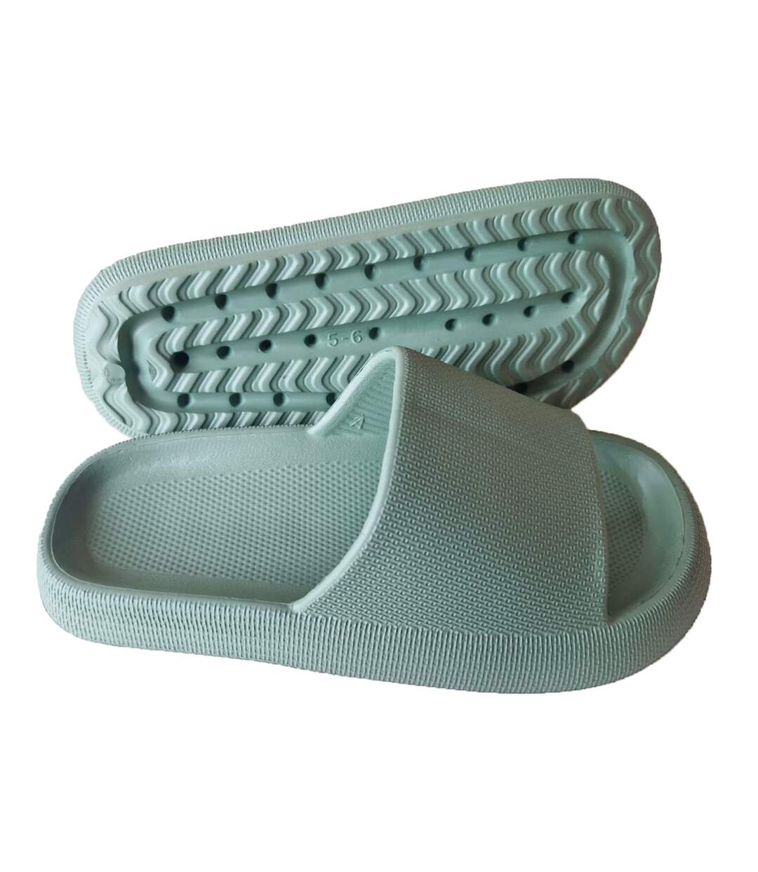 Claquettes Cloud Adulte Vert Sauge Keanu-3