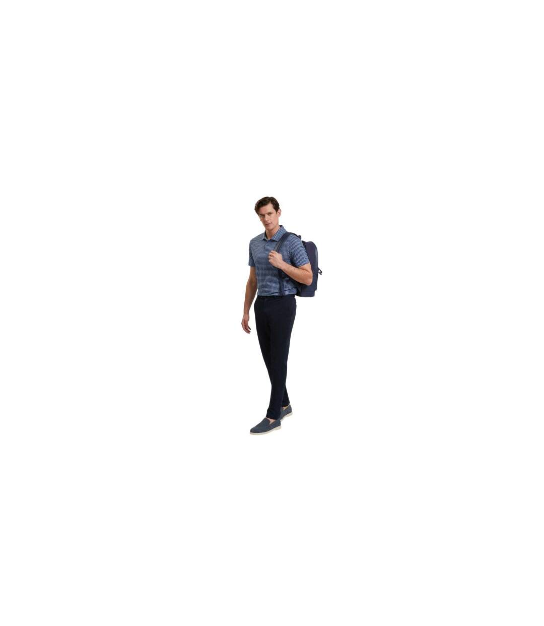 Polo Manches Courtes Motif/style Géométrique Homme Bleu Marine Ted Baker-1