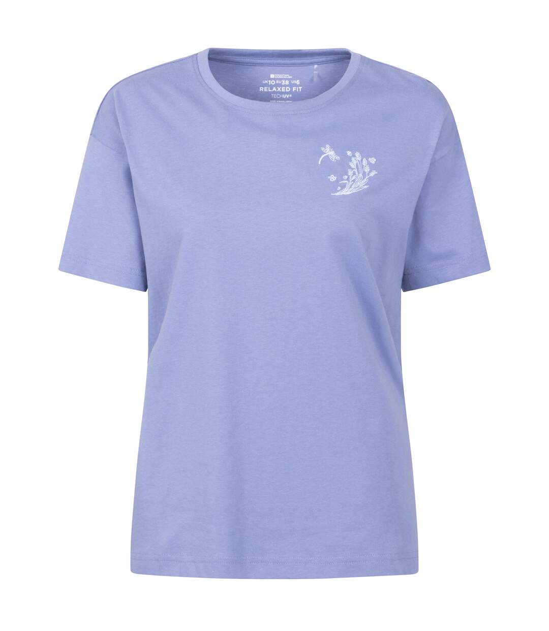T-shirt Manches Courtes Motif/style Libellule Femme Bleu Bleuet Mountain Warehouse-1