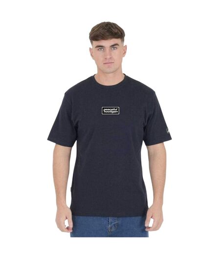 T-shirt Microbox Homme Bleu Marine Peaceful Hooligan