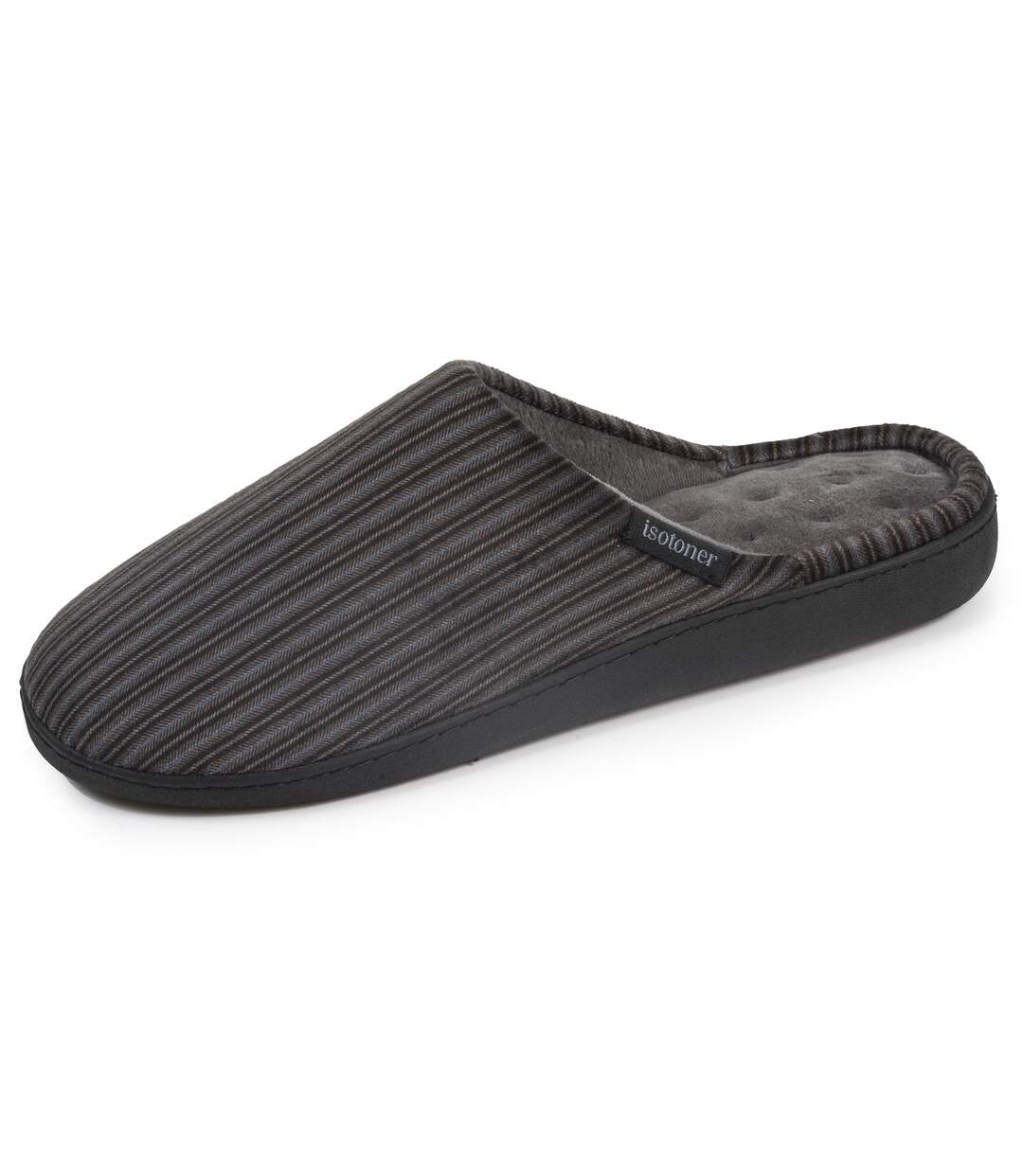 Isotoner Chaussons Mules homme semelle à mémoire de forme-1