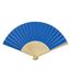 Carmen Bamboo Handheld Fan One Size Aqua Blue Generic-1