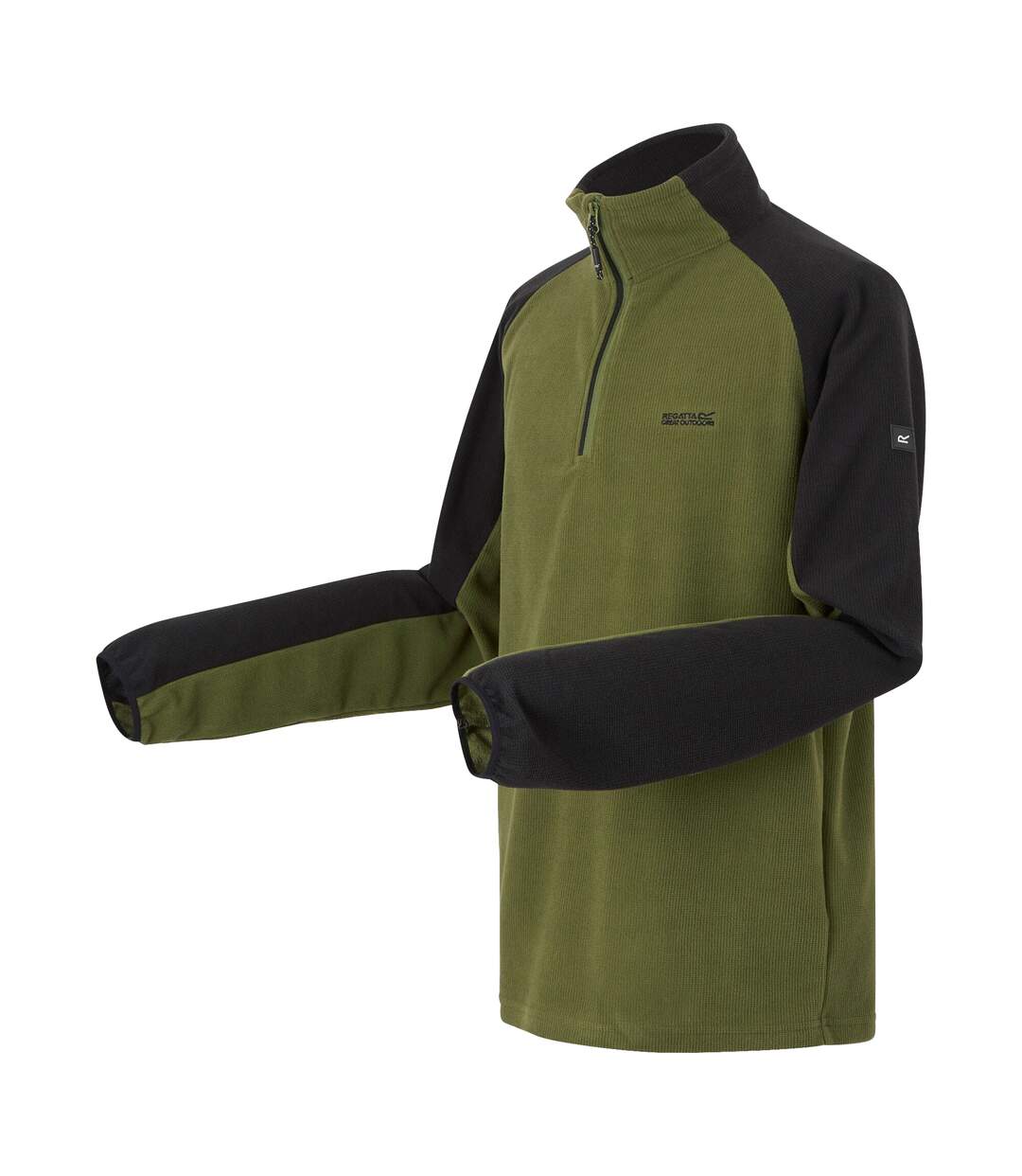 Mens elson ii lightweight fleece nephrite green/black Regatta-3