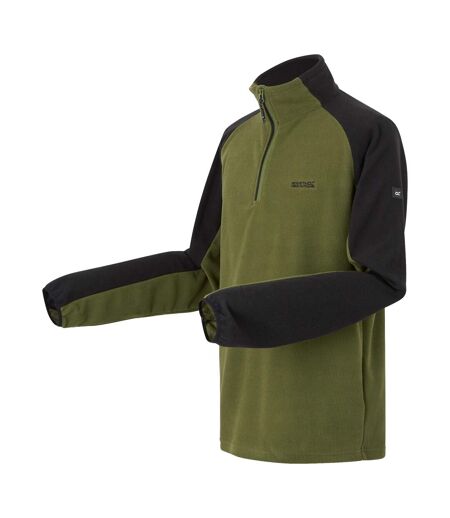 Mens elson ii lightweight fleece nephrite green/black Regatta