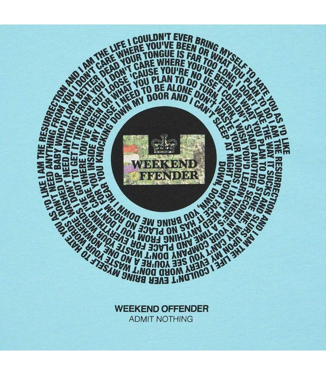 T-shirt Resurrection Homme Bleu Weekend Offender-4