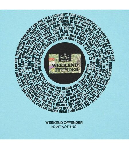 T-shirt Resurrection Homme Bleu Weekend Offender