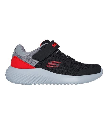 Mens bounder trainers black/red Skechers