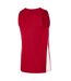 Mens Team V Neck Basketball Jersey University Red White Nike-2