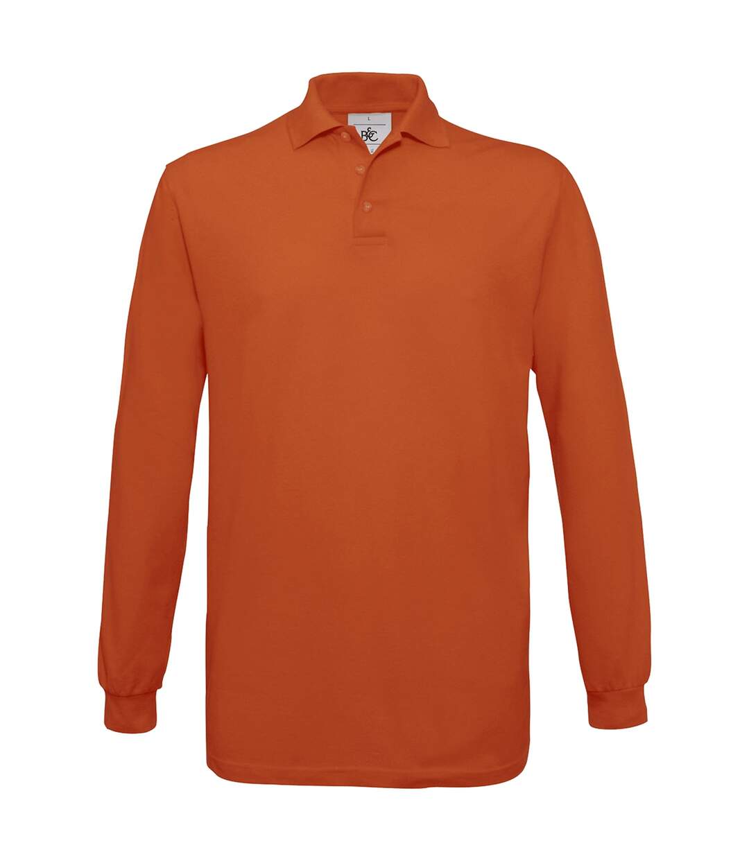 Polo homme manches longues - PU414 - orange-2