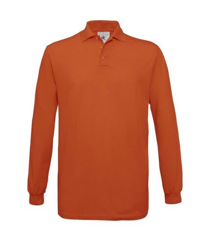 Polo homme manches longues - PU414 - orange